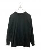 AURALEEオーラリー）の古着「LUSTER PLAITING L/S TEE」｜ブラック