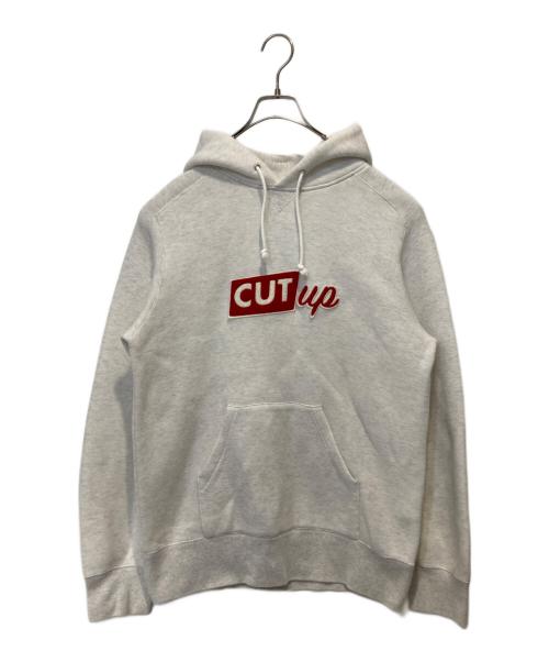 sacai（サカイ）sacai (サカイ) プルオーバーパーカー/Cut Up Hoodie ホワイト サイズ:3の古着・服飾アイテム