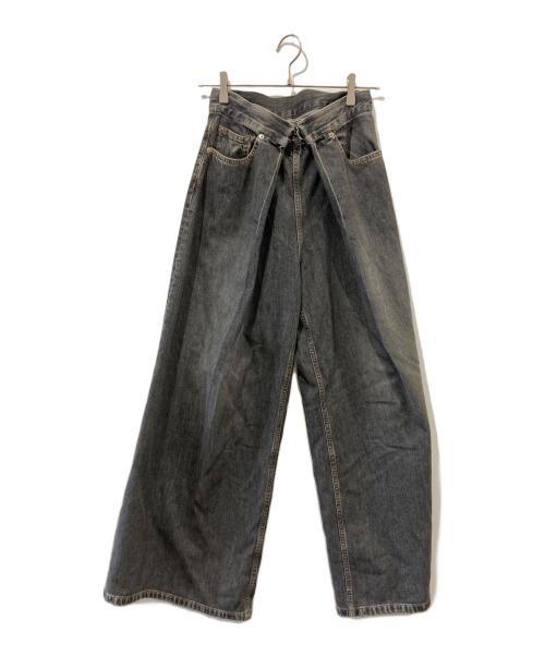 JOHN LAWRENCE SULLIVAN（ジョン ローレンス サリバン）JOHN LAWRENCE SULLIVAN (ジョン ローレンス サリバン) RIGID DENIM WIDE PAN ブラック サイズ:Sの古着・服飾アイテム