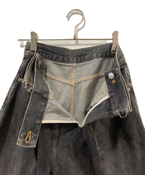 JOHN LAWRENCE SULLIVAN（ジョン ローレンス サリバン）JOHN LAWRENCE SULLIVAN (ジョン ローレンス サリバン) RIGID DENIM WIDE PAN ブラック サイズ:Sの古着・服飾アイテム