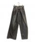 JOHN LAWRENCE SULLIVAN（ジョン ローレンス サリバン）の古着「RIGID DENIM WIDE PAN」｜ブラック