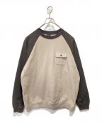 PWAプア）の古着「H/G SORTED SWEAT SHIRT」｜ベージュ
