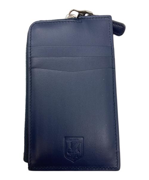 dunhill（ダンヒル）dunhill (ダンヒル) JFA (ジェーエフエー) パスケース ネイビーの古着・服飾アイテム