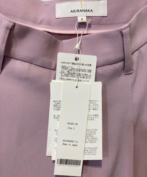 AKIRA NAKA（アキラナカ）AKIRA NAKA (アキラナカ) タックパンツ ピンク サイズ:２の古着・服飾アイテム