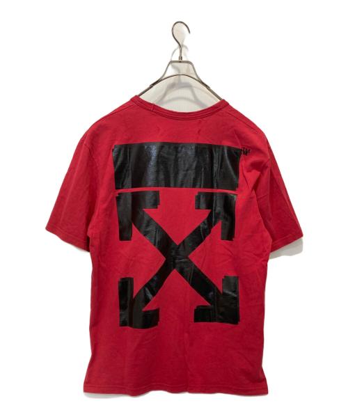 OFFWHITE（オフホワイト）OFFWHITE (オフホワイト) Champion (チャンピオン) コラボロゴTシャツ レッド サイズ:XLの古着・服飾アイテム
