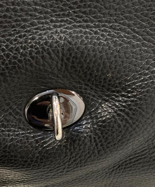 zanellato（ザネラート）ZANELLATO (ザネラート) レザーショルダーバッグ ブラックの古着・服飾アイテム