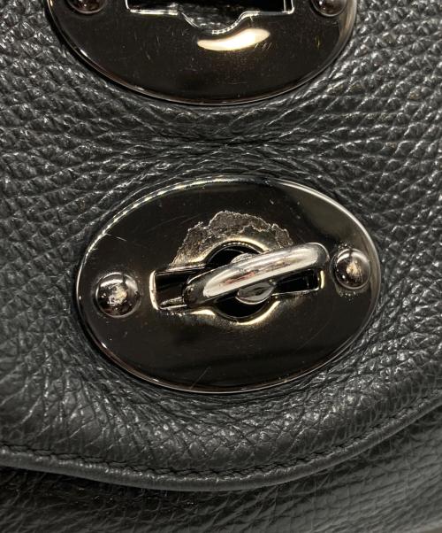 zanellato（ザネラート）ZANELLATO (ザネラート) レザーショルダーバッグ ブラックの古着・服飾アイテム