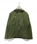 MAMMUTマムート）の古着「マサオ ライト 2.0 ハードシェル フーデッド ジャケット」｜オリーブ
