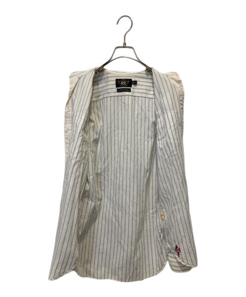 RRL（ダブルアールエル）RRL (ダブルアールエル) ストライプシャツ ホワイト サイズ:ＸＳの古着・服飾アイテム
