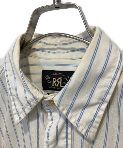RRL（ダブルアールエル）RRL (ダブルアールエル) ストライプシャツ ホワイト サイズ:ＸＳの古着・服飾アイテム