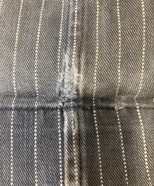 RRL（ダブルアールエル）RRL (ダブルアールエル) ストライプチノパンツ ブラック サイズ:29の古着・服飾アイテム