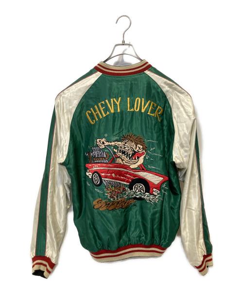 東洋エンタープライズ（トウヨウエンタープライズ）東洋エンタープライズ (トウヨウエンタープライズ) chevy lover Mid 1950s Style Acetate Souvenir Jacket ブラック サイズ:Ｌの古着・服飾アイテム