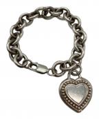 judith ripkaジュディスリプカ）の古着「sterling heart charm link bracelet signed」