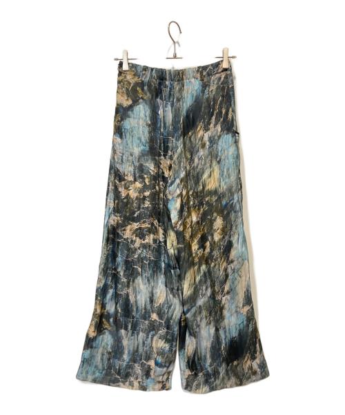 MURRAL（ミューラル）MURRAL (ミューラル) プリントイージーワイドパンツ ブルー サイズ:1 未使用品の古着・服飾アイテム