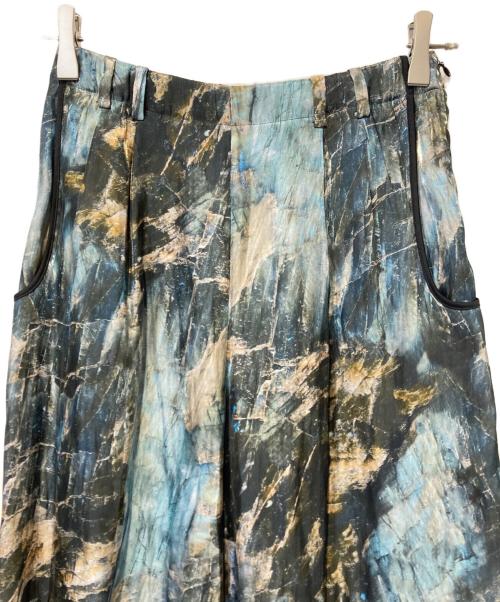 MURRAL（ミューラル）MURRAL (ミューラル) プリントイージーワイドパンツ ブルー サイズ:1 未使用品の古着・服飾アイテム