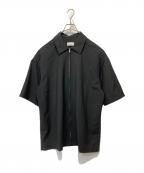 lownnローン）の古着「S/Sジップアップシャツ」｜ブラック