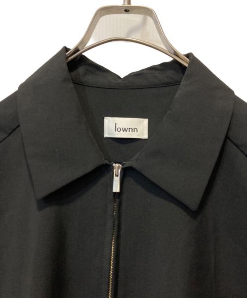 lownn（ローン）lownn (ローン) S/Sジップアップシャツ ブラック サイズ:46の古着・服飾アイテム