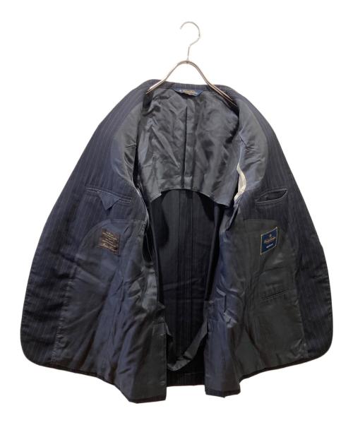 BROOKS BROTHERS（ブルックスブラザーズ）BROOKS BROTHERS (ブルックスブラザーズ) ストライプセットアップスーツ ネイビー サイズ:42REG　36Wの古着・服飾アイテム