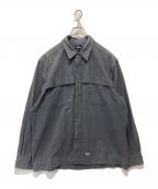 stussyステューシー）の古着「ワークシャツ」｜グレー