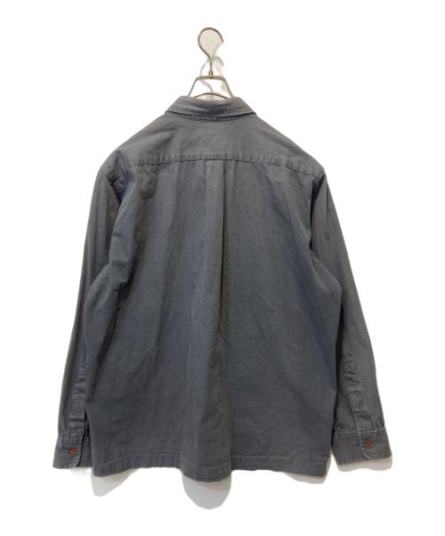 stussy（ステューシー）stussy (ステューシー) ワークシャツ グレー サイズ:Ｌの古着・服飾アイテム