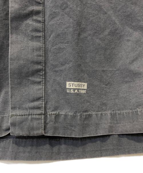 stussy（ステューシー）stussy (ステューシー) ワークシャツ グレー サイズ:Ｌの古着・服飾アイテム