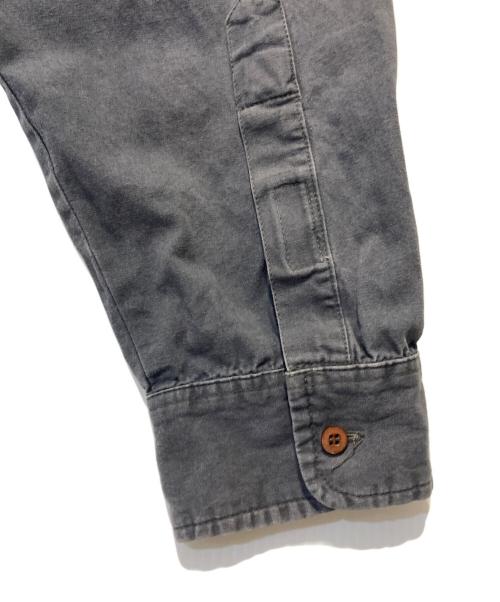 stussy（ステューシー）stussy (ステューシー) ワークシャツ グレー サイズ:Ｌの古着・服飾アイテム