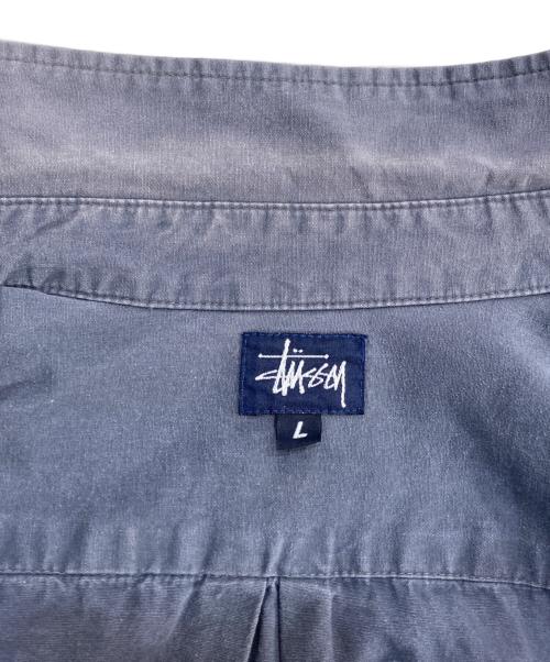 stussy（ステューシー）stussy (ステューシー) ワークシャツ グレー サイズ:Ｌの古着・服飾アイテム
