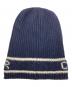 Christian Dior (クリスチャン ディオール) ウールカシミヤニット帽 ネイビー：25000円