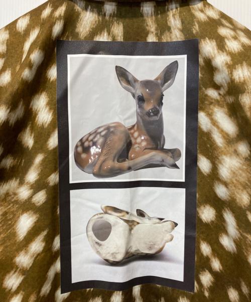 BURBERRY（バーバリー）BURBERRY (バーバリー) バンビプリントハーフジップ半袖シャツ ブラウン サイズ:Ｍの古着・服飾アイテム