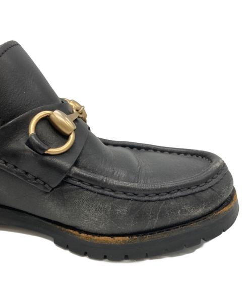 GUCCI（グッチ）GUCCI (グッチ) ビットローファー ブラック サイズ:34 1/2の古着・服飾アイテム