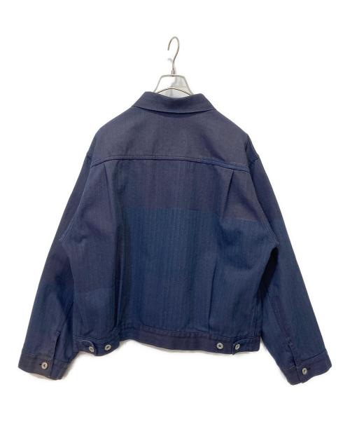 417 by EDIFICE（417 バイ エディフィス）417 by EDIFICE (417 バイ エディフィス) Coating DENIM WIDEsleeve G インディゴ サイズ:Ｌの古着・服飾アイテム