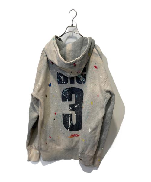 SAPEur（サプール）SAPEur (サプール) BIG3 ヴィンテージ加工パーカー グレー サイズ:XLの古着・服飾アイテム