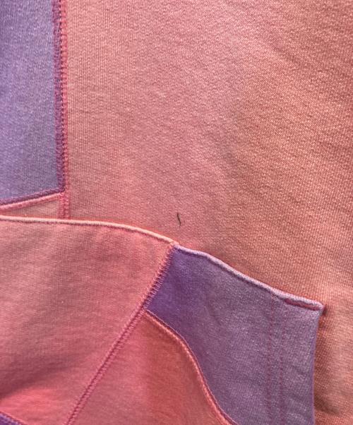 SUPREME（シュプリーム）Supreme (シュプリーム) patchwork hooded sweatshirt ピンク サイズ:XLの古着・服飾アイテム