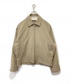 nonnotteノノット）の古着「Zip Up Blouson Hard Twist incomplete double cloth」｜ベージュ