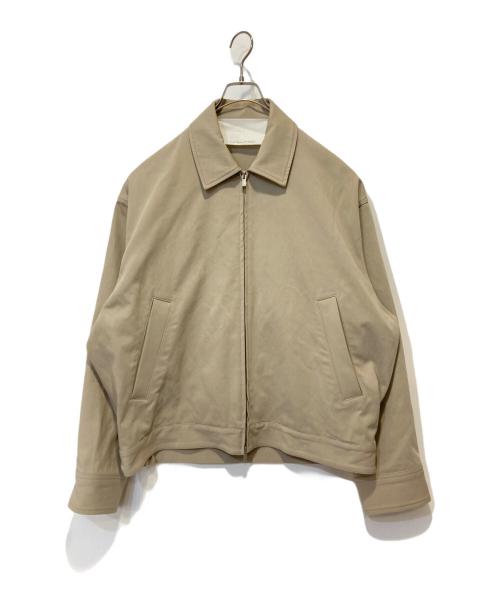 nonnotte（ノノット）nonnotte (ノノット) Zip Up Blouson Hard Twist incomplete double cloth ベージュ サイズ:5の古着・服飾アイテム