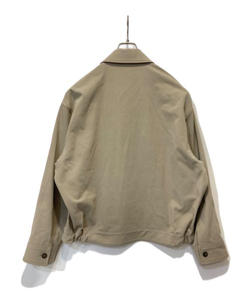 nonnotte（ノノット）nonnotte (ノノット) Zip Up Blouson Hard Twist incomplete double cloth ベージュ サイズ:5の古着・服飾アイテム