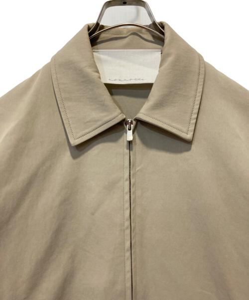 nonnotte（ノノット）nonnotte (ノノット) Zip Up Blouson Hard Twist incomplete double cloth ベージュ サイズ:5の古着・服飾アイテム
