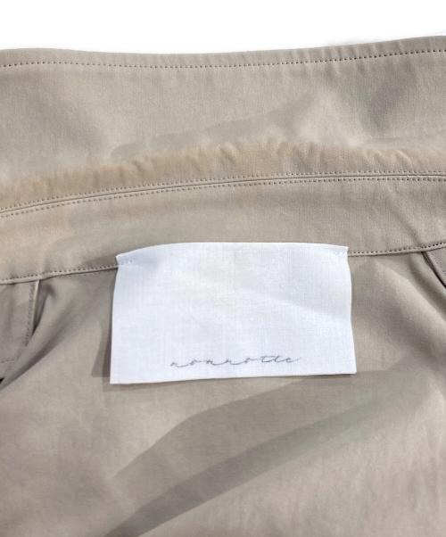 nonnotte（ノノット）nonnotte (ノノット) Zip Up Blouson Hard Twist incomplete double cloth ベージュ サイズ:5の古着・服飾アイテム