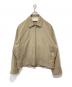 nonnotte（ノノット）の古着「Zip Up Blouson Hard Twist incomplete double cloth」｜ベージュ