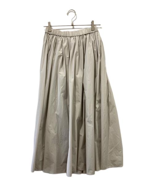 ebure（エブール）EBURE (エブール) ギャザースカート グレー サイズ:36の古着・服飾アイテム