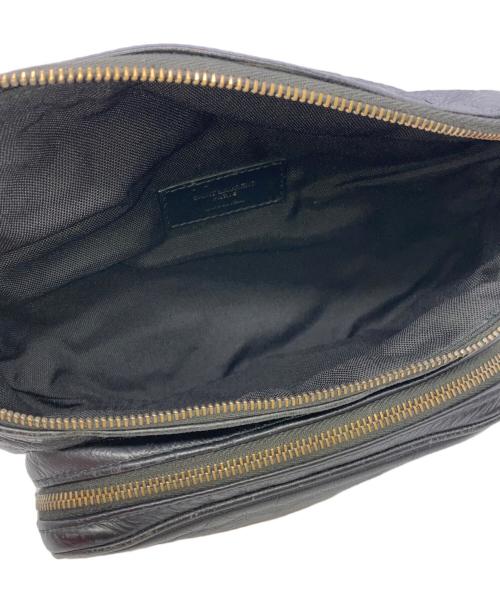 Saint Laurent Paris（サンローランパリ）Saint Laurent Paris (サンローランパリ) レザーボディーバッグ ブラックの古着・服飾アイテム