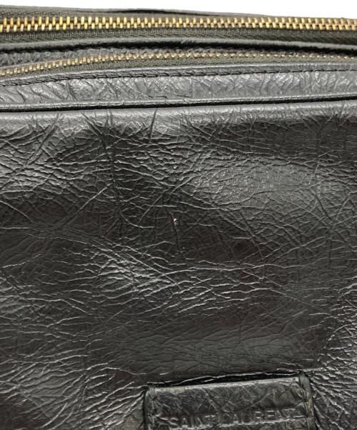 Saint Laurent Paris（サンローランパリ）Saint Laurent Paris (サンローランパリ) レザーボディーバッグ ブラックの古着・服飾アイテム
