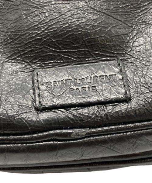 Saint Laurent Paris（サンローランパリ）Saint Laurent Paris (サンローランパリ) レザーボディーバッグ ブラックの古着・服飾アイテム