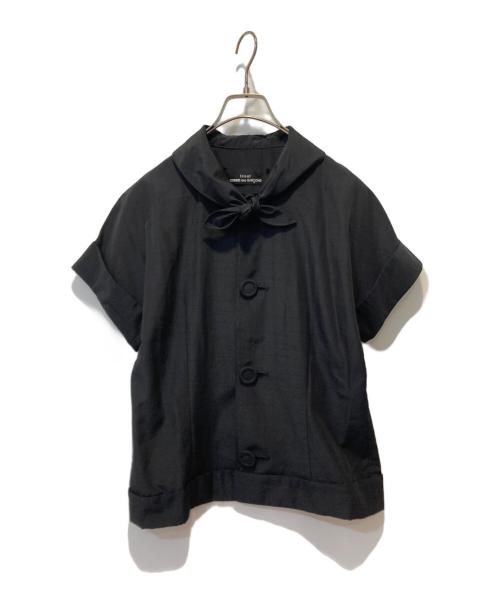 tricot COMME des GARCONS（トリココムデギャルソン）tricot COMME des GARCONS (トリココムデギャルソン) デザインシャツ ブラック サイズ:表記無しの古着・服飾アイテム