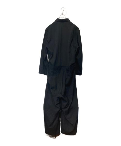 Yohji Yamamoto pour homme（ヨウジヤマモト プールオム）Yohji Yamamoto pour homme (ヨウジヤマモト プールオム) Wool Gabardine Jumpsuit ブラック サイズ:Sの古着・服飾アイテム