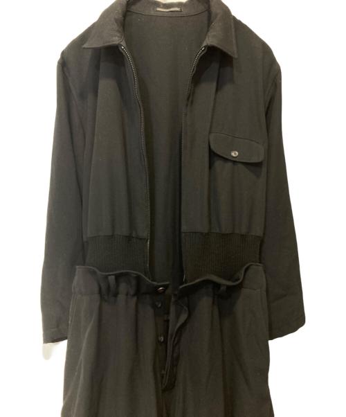 Yohji Yamamoto pour homme（ヨウジヤマモト プールオム）Yohji Yamamoto pour homme (ヨウジヤマモト プールオム) Wool Gabardine Jumpsuit ブラック サイズ:Sの古着・服飾アイテム