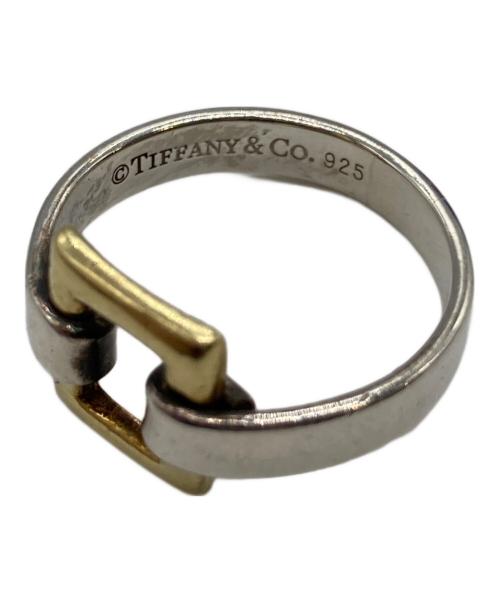 TIFFANY & Co.（ティファニー アンド コー）Tiffany & Co. (ティファニー) オープンスクエアリング シルバー×ゴールド サイズ:表記無しの古着・服飾アイテム