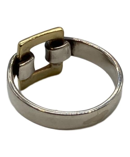 TIFFANY & Co.（ティファニー アンド コー）Tiffany & Co. (ティファニー) オープンスクエアリング シルバー×ゴールド サイズ:表記無しの古着・服飾アイテム