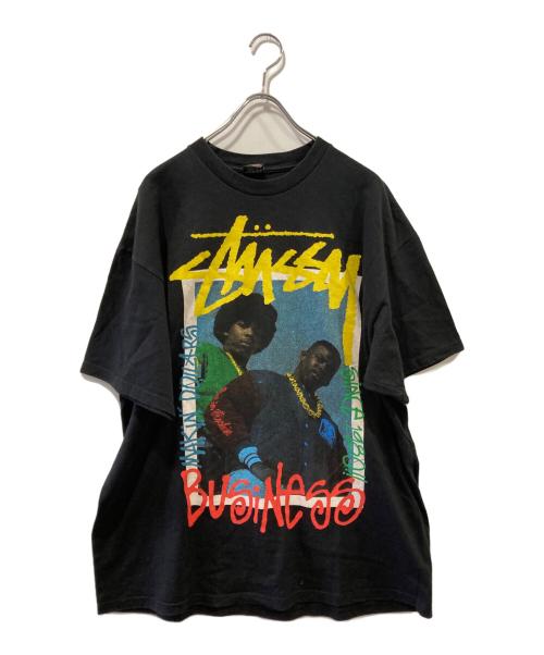 stussy（ステューシー）stussy (ステューシー) epmd (イーピーエムディー) プリントTシャツ ブラック サイズ:XLの古着・服飾アイテム