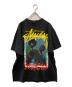 stussy（ステューシー）の古着「プリントTシャツ」｜ブラック